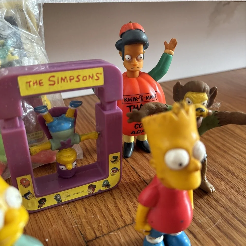 Vintage‎ 1990 Lot of 8 The Simpsons Toys found Lisa see last photos